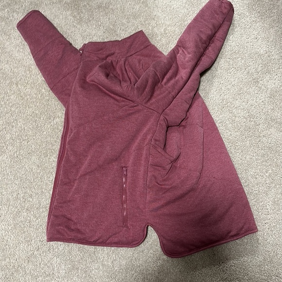 Three dots maroon quilted jacket w/ zip pockets L - Picture 8 of 12